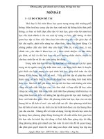 Đề tài: Phương pháp giải nhanh một số dạng bài tập hóa học phổ thông