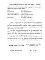 nghiên cứu cải tiến quy luật cung cấp nhiên liệu cho động cơ diesel khi cường hóa bằng tăng áp