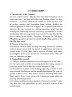 realtime operation of reservoir system in flooding season on vu gia thu bon rivers