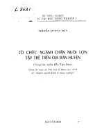 tổ chức ngành chăn nuôi lợn tập thể trên địa bàn huyện (vùng lúa miền bắc việt nam)