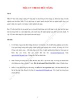 Mẫu CV theo chức năng