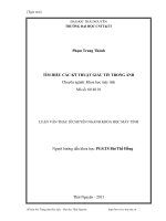 luận văn thạc sĩ tìm hiểu các kỹ thuật giấu tin trong ảnh