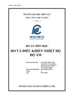 đồ án đo và điều khiển nhiệt độ ẩm