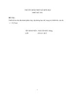 THUYẾT MINH THIẾT KẾ MÔN HỌC THIẾT KẾ TÀU CẢNG DUNG QUẤT - KOBE