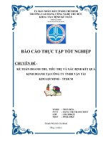 Kế toán doanh thu và xác định kết quả hoạt động kinh doanh  tại công ty TNHH vận tải kim lợi minh