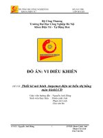 Thiết kê mô hình ampemet điện tử hiển thị bằng màn hìnhLCD