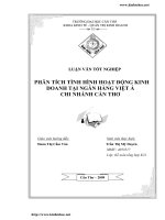 LUẬN VĂN Phân tích tình hình hoạt động kinh doanh của VABCT