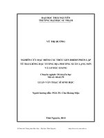 nghiên cứu đặc điểm cấu trúc gen dreb5 phân lập từ hai giống đậu tương địa phương xuân lạng sơn và lơ bắc giang