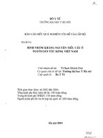 định nhóm kháng nguyên tiểu cầu ở người dân tộc kinh việt nam