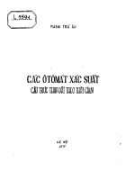 các ôtômát xác suất cấu trúc thay đổi theo thời gian
