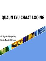 bài giảng 5s môn quản lý chất lượng - cô nguyễn thị ngọc diệp