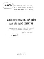 nghiên cứu động học quá trình khử sắt trong quặng inmênit cb