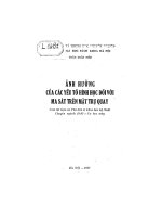 ảnh hưởng của các yếu tố hình học đối với ma sát trên mặt trụ quay