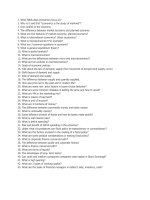 Câu hỏi ta chuyên ngành kinh tế