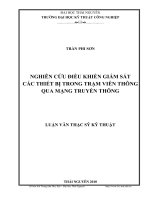 nghiên cứu điều khhiển giám sát các thiết bị trong trạm viễn thông qua mạng truyền thông
