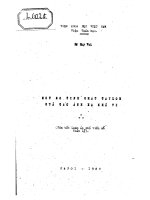 một số tính chất taylor của các ảnh xạ khả vi