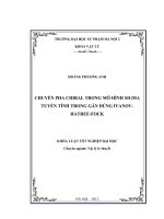 Chuyển pha Chiral trong mô hình Sigma tuyến tính trong gần đúng Ivanov Hatree Fock.