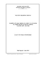 nghiên cứu đặc điểm cấu trúc và tái sinh tự nhiên dưới tán rừng trồng tại sóc sơn - hà nội