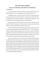 Đề tài Quản lí sĩ số học sinh trong giờ học thể dục