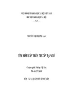 tóm tắt luận án tìm hiểu văn trên tri tân tạp chí