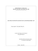 Giải thuật di truyền giải bài toán lập kế hoạch học tập