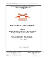 Báo cáo THIẾT kế MẠNG LAN