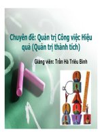 quản trị công việc hiệu quả