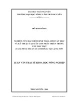 nghiên cứu đặc điểm sinh thái, sinh vật học và kỹ thuật tạo cây con phát triển trồng cây mắc mật (clausena excavata burm.l) tại lạng sơn