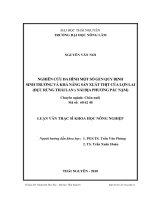 nghiên cứu đa hình một số gen qui định sinh trưởng và khả năng sản xuất thịt của lợn lai (đực rừng thái lan x nái địa phương pác nặm)