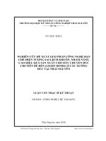 nghiên cứu đề xuất công nghệ hạn chế hiện tượng sai lệch khuôn, nhằm nâng cao hiệu quả sản xuất cho dây chuyền đúc chi tiết đế đèn (light dome) ở xưởng đúc tại thái nguyên