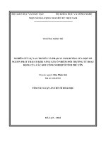 nghiên cứu sự lan truyền và phạm vi ảnh hưởng của một số nguồn phát thải có khả năng gây ô nhiễm môi trường từ hoạt động của các khu công nghiệp ở tỉnh phú yên