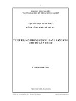 thiết kế, mô phỏng cơ cấu bánh răng cầu cho đồ gá n chiều