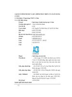 báo cáo thực tập tại ngân hàng thương mại cổ phần á châu- chi nhánh chùa hà