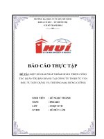 MỘT số GIẢI PHÁP NHẰM HOÀN THIỆN CÔNG tác QUẢN TRỊ bán HÀNG tại CÔNG TY TNHH tư vấn đầu tư xây DỰNG và THƯƠNG mại HƯNG CƯỜNG