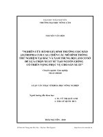 nghiên cứu đánh giá sinh trưởng cọc rào (jatropha cur cas) trên các mô hình trồng thử nghiệm tại bắc và nam trung bộ làm cơ sở để lựa chọn xuất xứ tạo nguồn giống có triển vọng phục vụ cho sản xuất