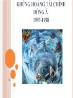 Khủng hoảng tài chính đông á 1997 1998
