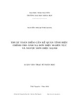 thuật toán điểm gần kề quán tính hiệu chỉnh cho ánh xạ đơn điệu h-liên tục và ngược đơn điệu mạnh