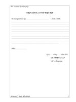 Báo cáo thực tập tốt nghiệp nghành điều khiển tự động