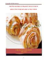 Ảnh hưởng của nấm men và trữ đông đến tính chất lưu biến, kết cấu và chất lượng vi sinh của khối bột nhào.