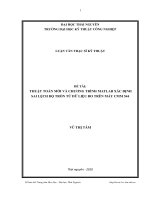 thuật toán mới và chương trình matlab xác định sai lệch độ tròn từ dữ liệu đo trên máy cmm c544