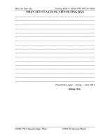 PHÂN TÍCH HOẠT ĐỘNG sản XUẤT KINH DOANH của CÔNG TY  TNHH một THÀNH VIÊN đầu tư PHÁT TRIỂN hạ TẦNG THANH HOÁ