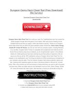 Dungeon gems hack cheat tool