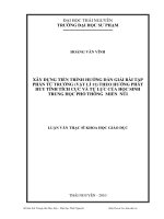 xây dựng tiến trình hướng dẫn giải bài tập phần từ trường (vật lí 11) theo hướng phát huy tính tích cực và tự lực của học sinh trung học phổ thông miền núi