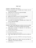 nâng cao hiệu quả sử dụng tài sản tại công ty tnhh đầu tư xây dựng và thương mại nam hải