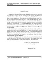 thiết kế quy trình công nghệ gia công và các trang bị công nghệ phụ để gia công trục khuỷu