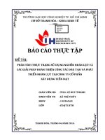 LÊ THỊ THÚY PHÂN TÍCH THỰC TRẠNG sử DỤNG NGUỒN NHÂN lực và các GIẢI PHÁP HOÀN THIỆN CÔNG tác đào tạo và PHÁT TRIỂN NHÂN lực tại CÔNG TY cổ PHẦN