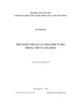 Một số kỹ thuật gán nhãn đối tượng trong ảnh và ứng dụng