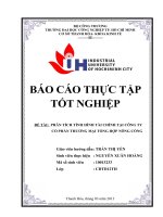 bài 1 PHÂN TÍCH TÌNH HÌNH tài CHÍNH tại CÔNG TY cổ PHẦN THƯƠNG mại TỔNG hợp NÔNG CỐNG