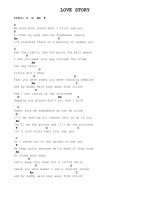 Love story  Guitar Chord