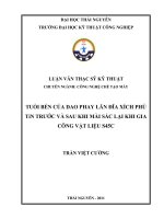 tuổi bền của dao phay lăn đĩa xích phủ tin trước và sau khi mài sắc lại khi gia công vật liệu s45c